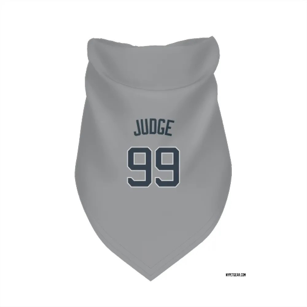 New York Yankees Aaron Judge Gray Pet Bandana for Dog & Cat