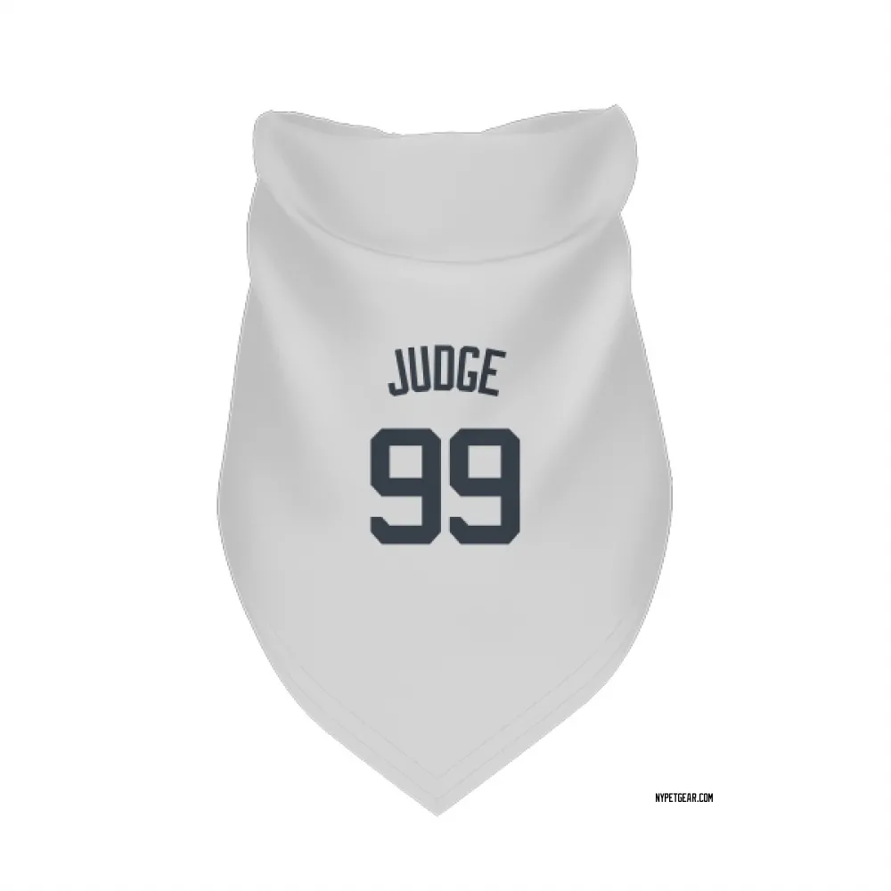 New York Yankees Aaron Judge White Pet Bandana for Dog & Cat