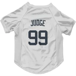New York Yankees Aaron Judge White Pet Jersey for Dog & Cat