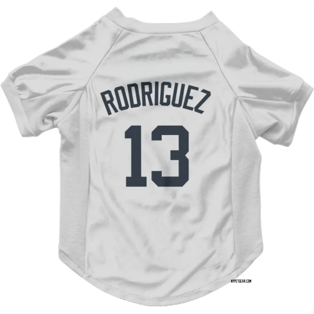 New York Yankees Alex Rodriguez White Pet Jersey for Dog & Cat