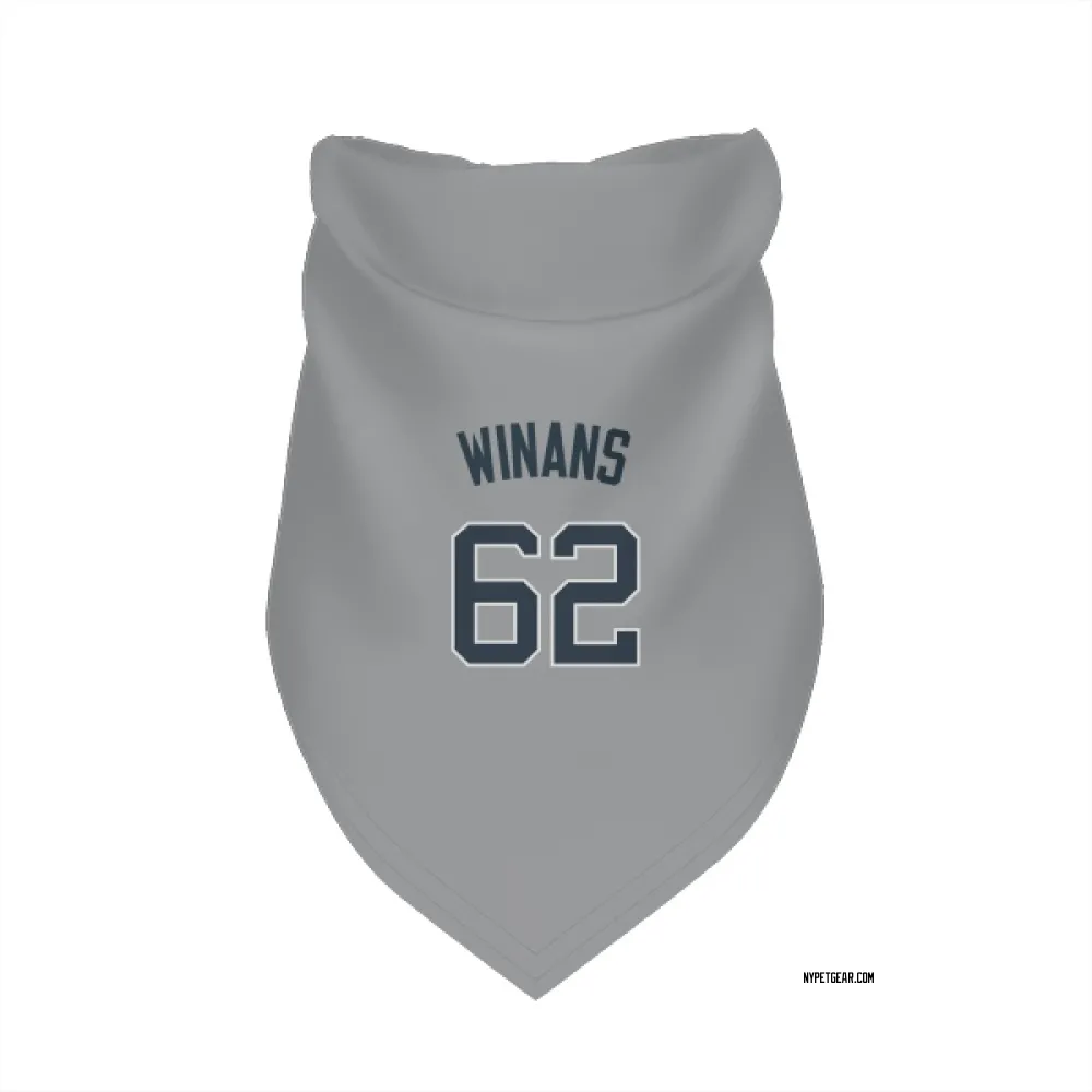 New York Yankees Allan Winans Gray Pet Bandana for Dog & Cat