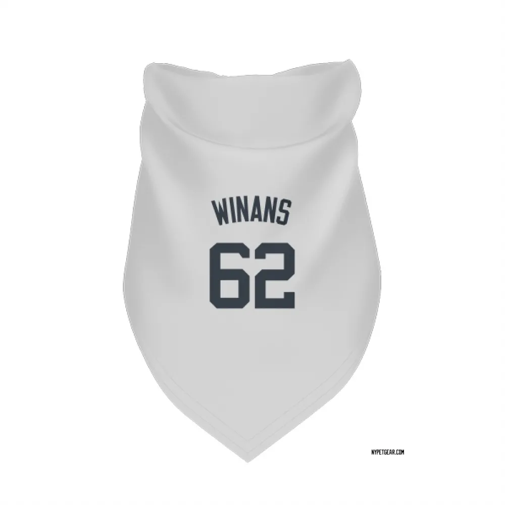 New York Yankees Allan Winans White Pet Bandana for Dog & Cat