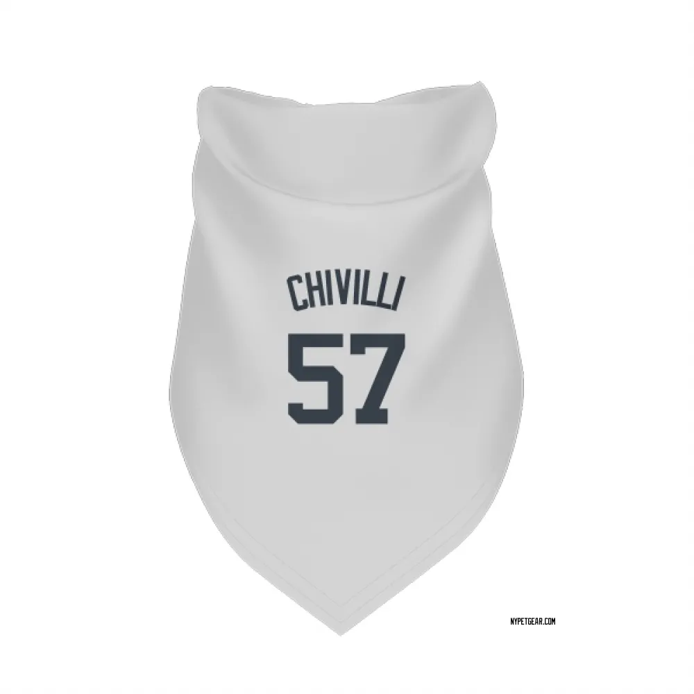New York Yankees Angel Chivilli White Pet Bandana for Dog & Cat