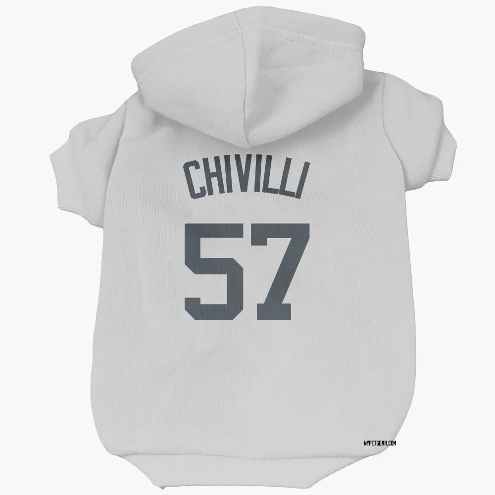 New York Yankees Angel Chivilli White Pet Hoodie for Dog & Cat