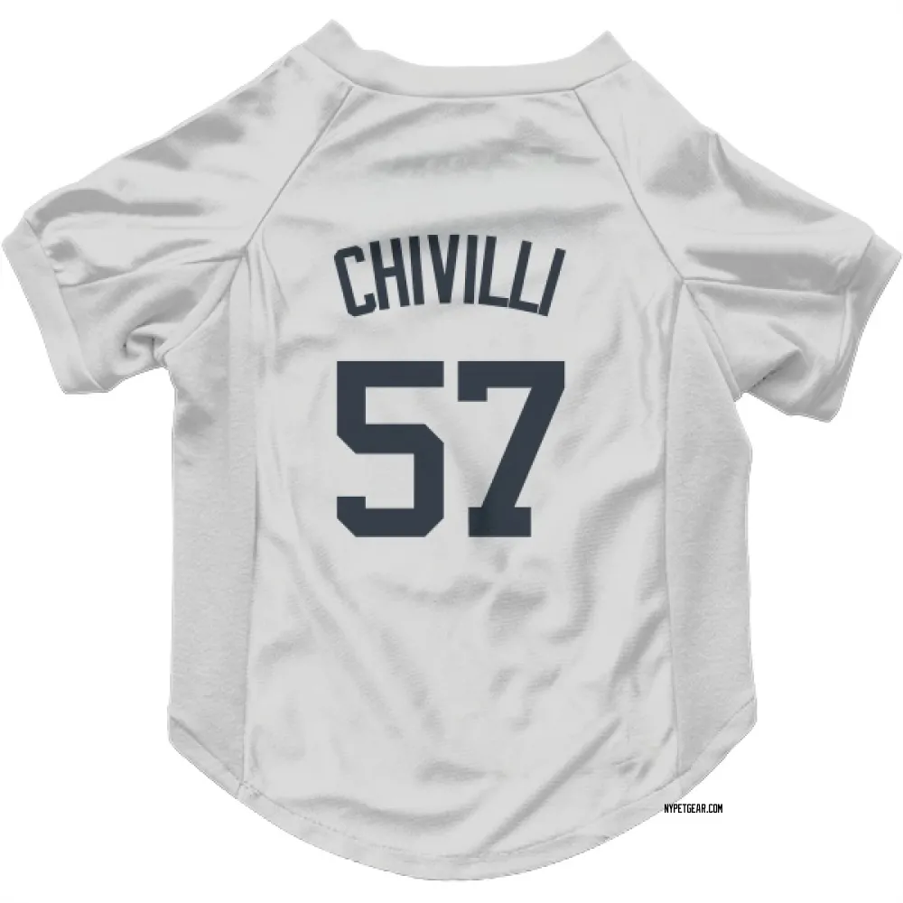 New York Yankees Angel Chivilli White Pet Jersey for Dog & Cat