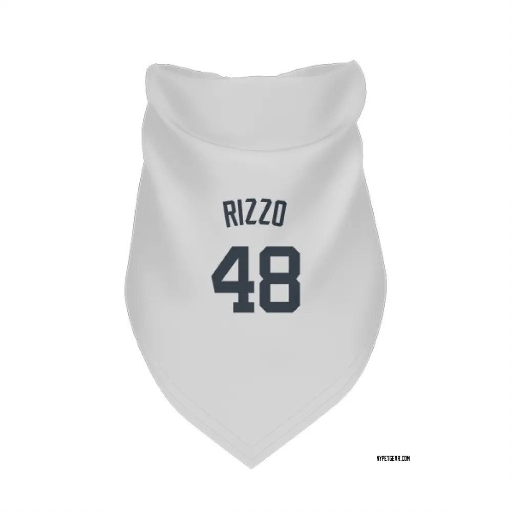 New York Yankees Anthony Rizzo White Pet Bandana for Dog & Cat