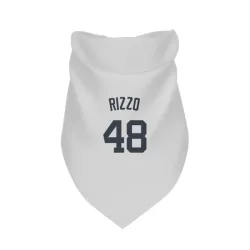 New York Yankees Anthony Rizzo White Pet Bandana for Dog & Cat