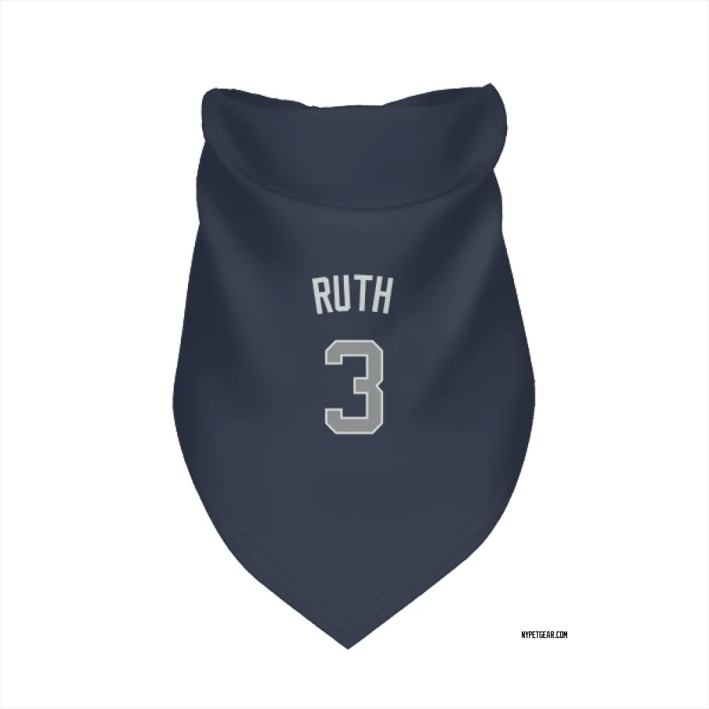 New York Yankees Babe Ruth Navy Pet Bandana for Dog & Cat