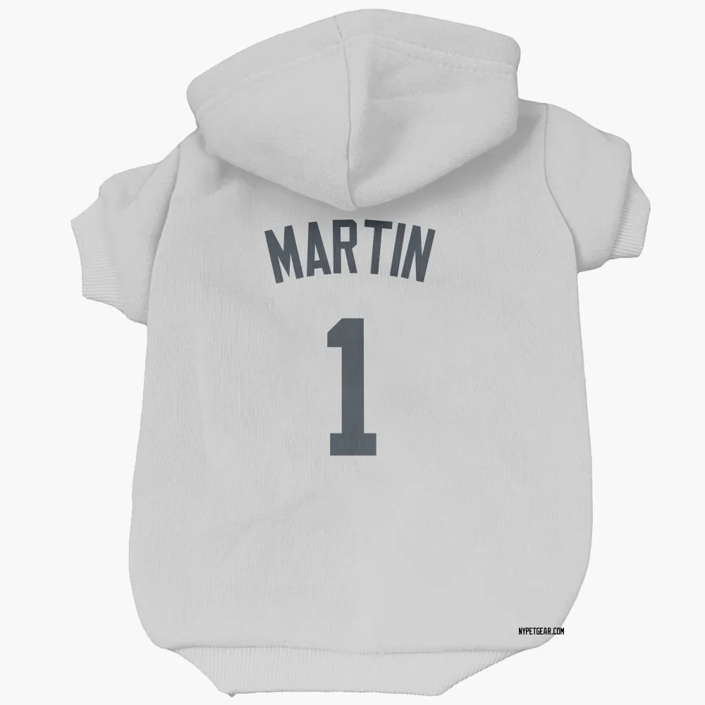 New York Yankees Billy Martin White Pet Hoodie for Dog & Cat