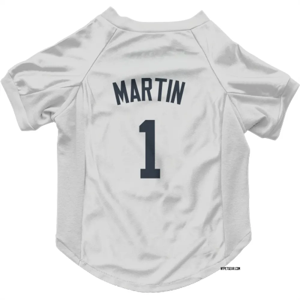 New York Yankees Billy Martin White Pet Jersey for Dog & Cat