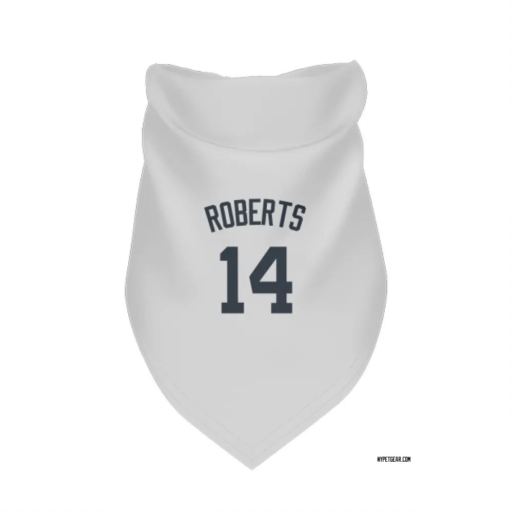 New York Yankees Brian Roberts White Pet Bandana for Dog & Cat