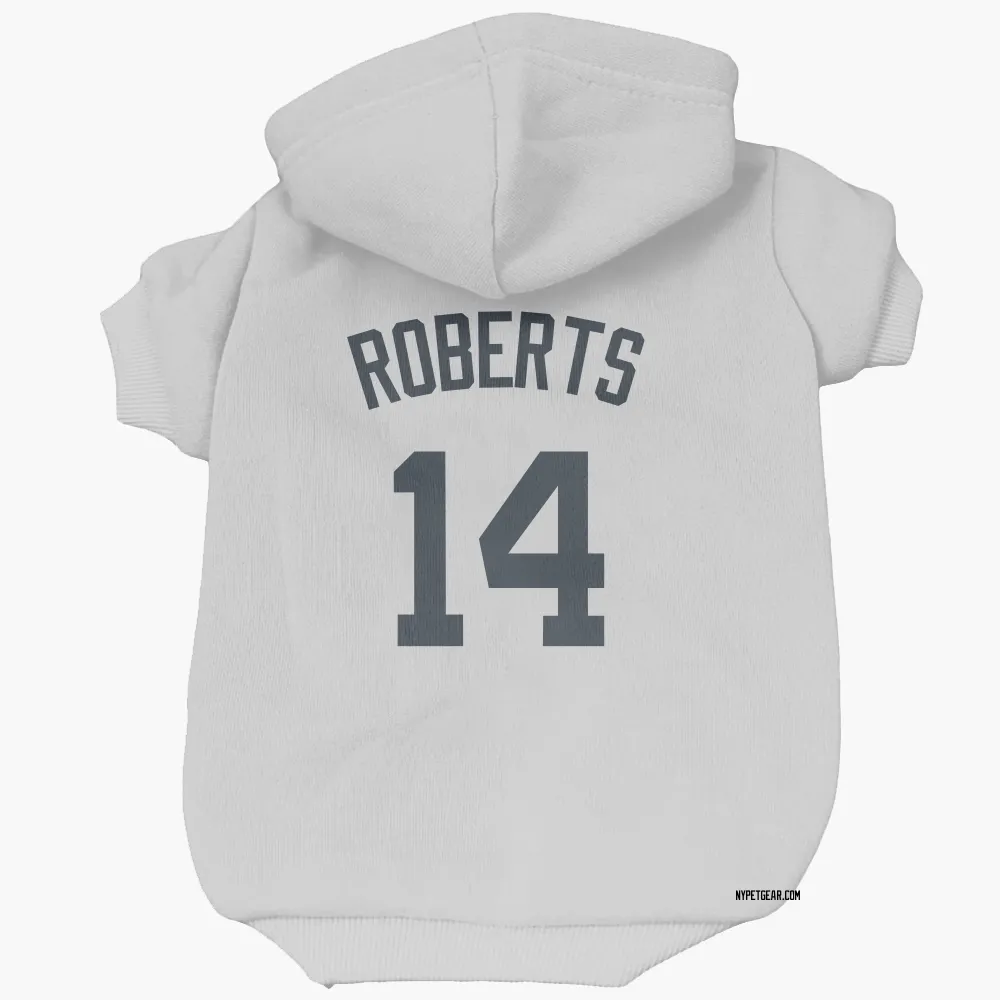 New York Yankees Brian Roberts White Pet Hoodie for Dog & Cat
