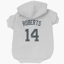 New York Yankees Brian Roberts White Pet Hoodie for Dog & Cat