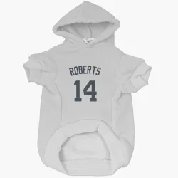 New York Yankees Brian Roberts White Pet Hoodie for Dog & Cat