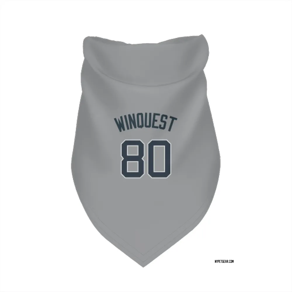 New York Yankees Cade Winquest Gray Pet Bandana for Dog & Cat