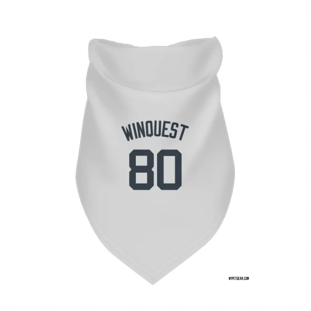 New York Yankees Cade Winquest White Pet Bandana for Dog & Cat