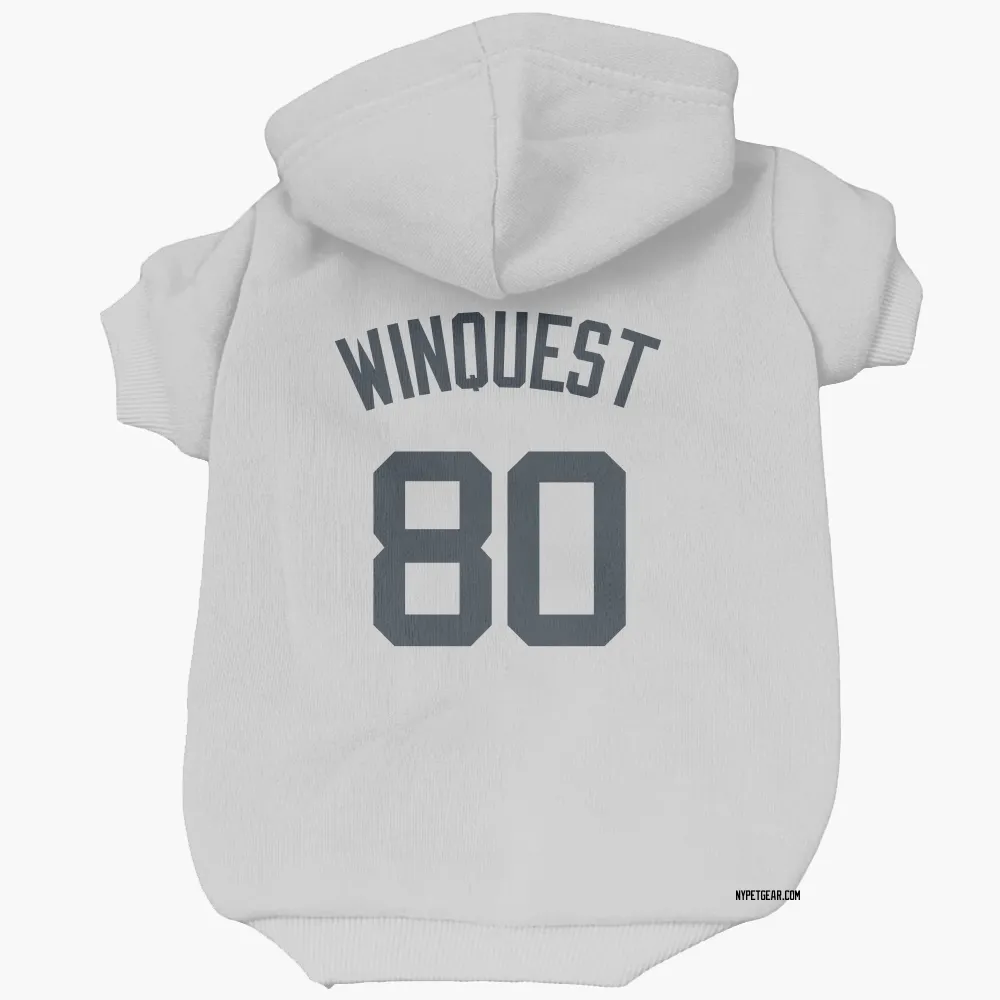 New York Yankees Cade Winquest White Pet Hoodie for Dog & Cat