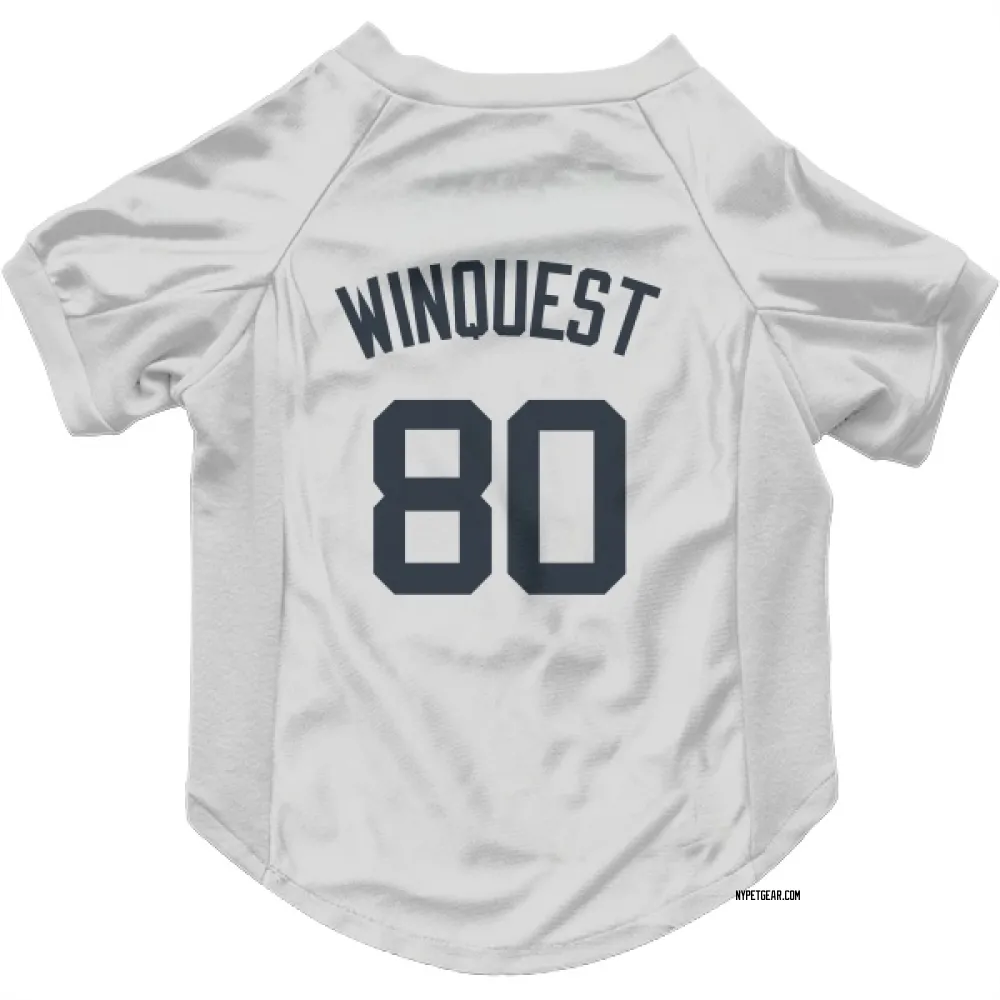 New York Yankees Cade Winquest White Pet Jersey for Dog & Cat