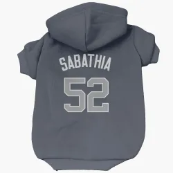 New York Yankees CC Sabathia Navy Pet Hoodie for Dog & Cat