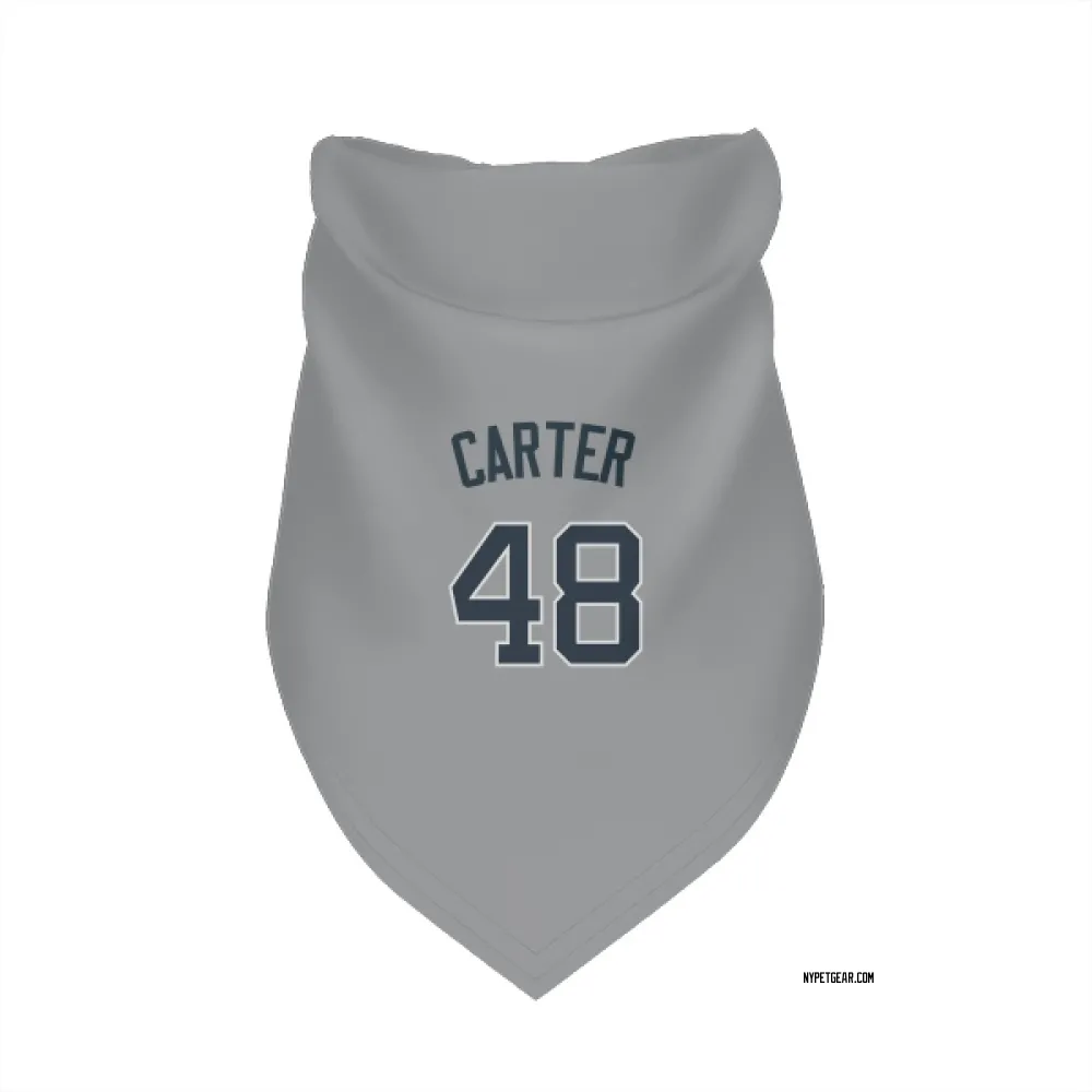 New York Yankees Chris Carter Gray Pet Bandana for Dog & Cat