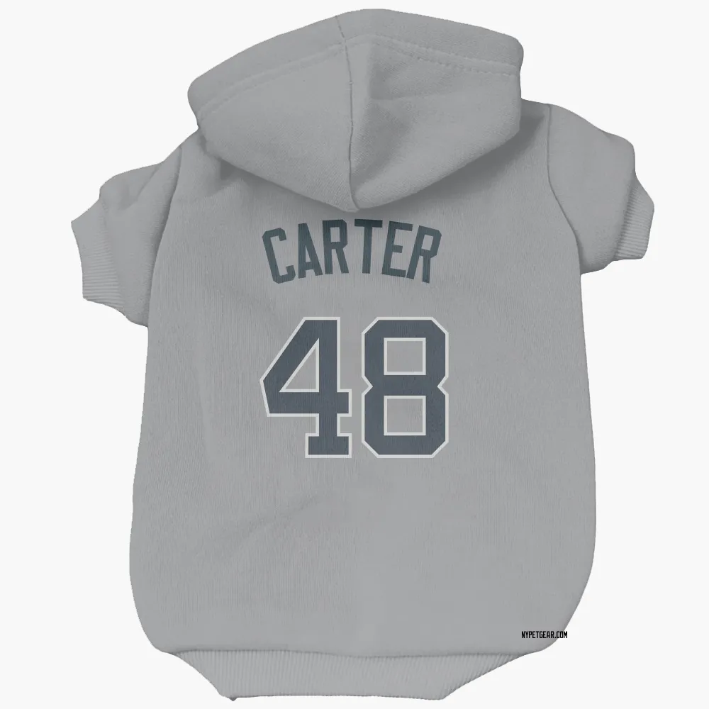 New York Yankees Chris Carter Gray Pet Hoodie for Dog & Cat