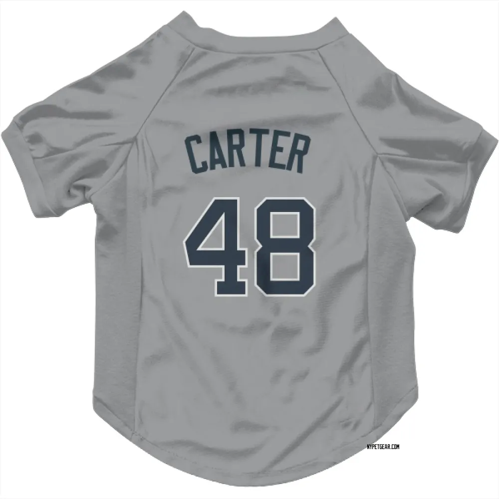 New York Yankees Chris Carter Gray Pet Jersey for Dog & Cat