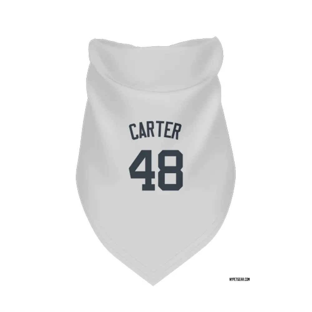 New York Yankees Chris Carter White Pet Bandana for Dog & Cat