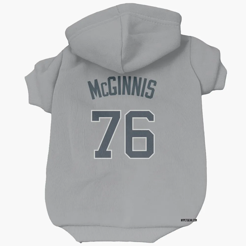 New York Yankees Connor McGinnis Gray Pet Hoodie for Dog & Cat