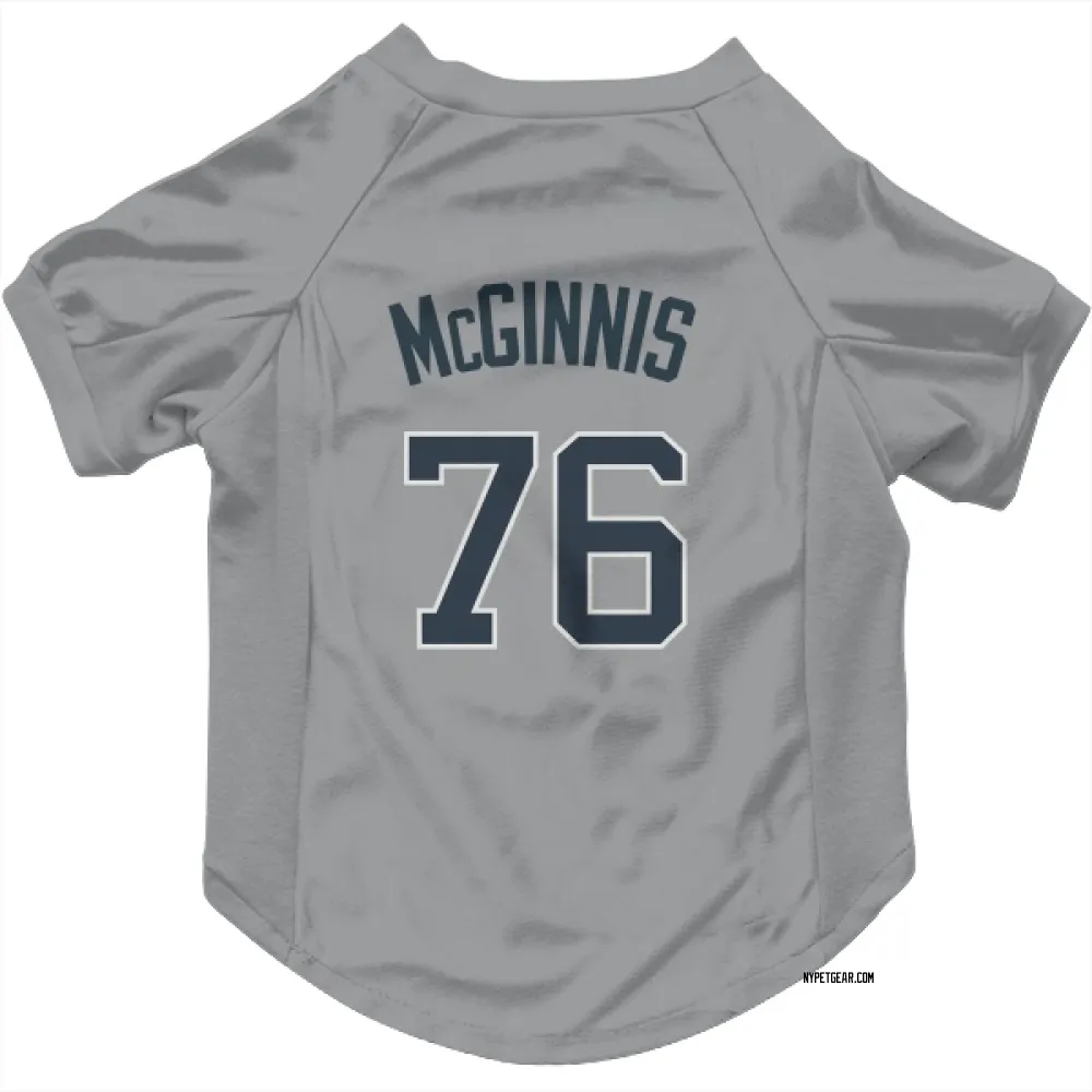 New York Yankees Connor McGinnis Gray Pet Jersey for Dog & Cat