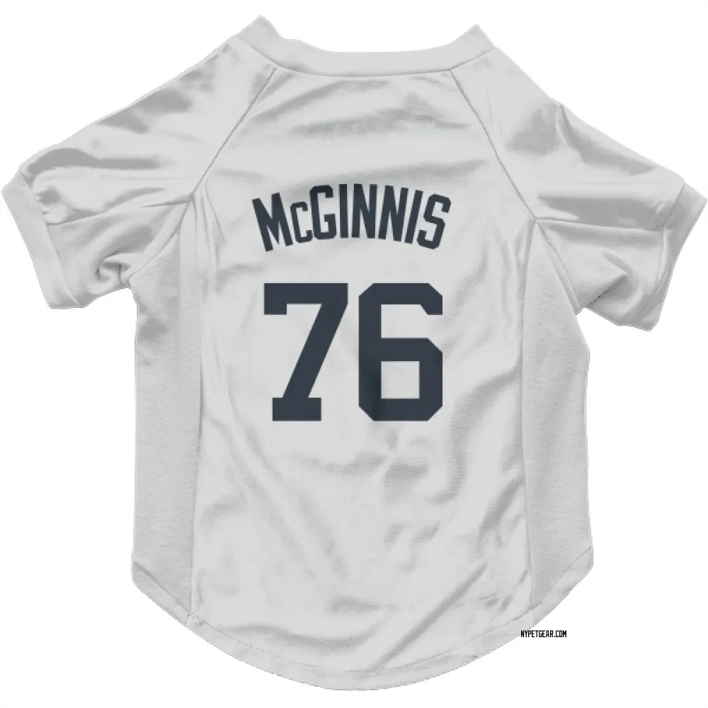 New York Yankees Connor McGinnis White Pet Jersey for Dog & Cat