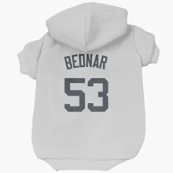 New York Yankees David Bednar White Pet Hoodie for Dog & Cat