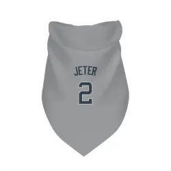 New York Yankees Derek Jeter Gray Pet Bandana for Dog & Cat
