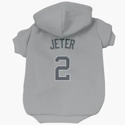 New York Yankees Derek Jeter Gray Pet Hoodie for Dog & Cat