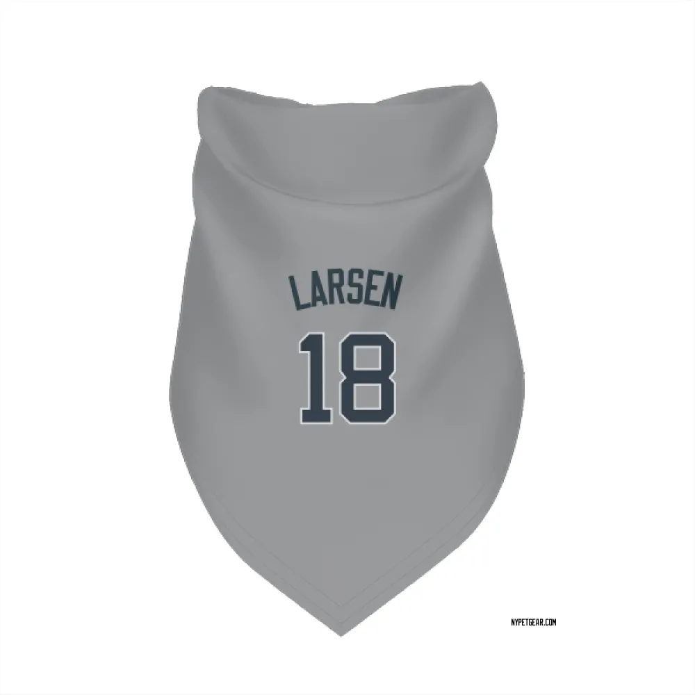 New York Yankees Don Larsen Gray Pet Bandana for Dog & Cat