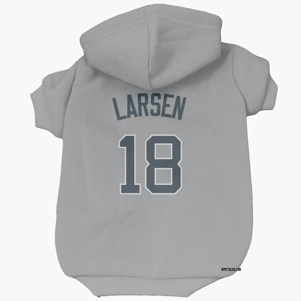 New York Yankees Don Larsen Gray Pet Hoodie for Dog & Cat