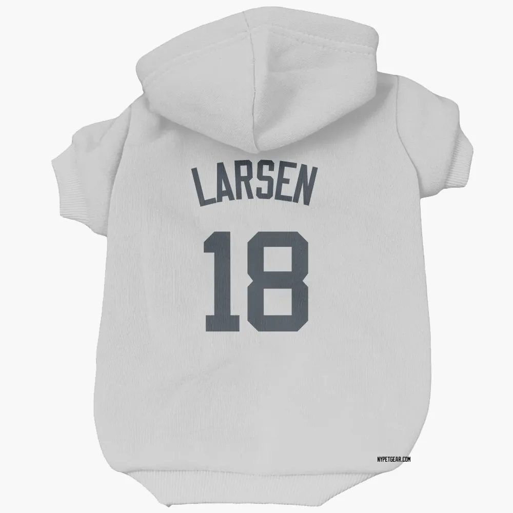 New York Yankees Don Larsen White Pet Hoodie for Dog & Cat