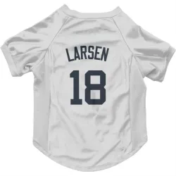 New York Yankees Don Larsen White Pet Jersey for Dog & Cat