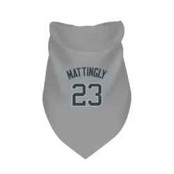 New York Yankees Don Mattingly Gray Pet Bandana for Dog & Cat