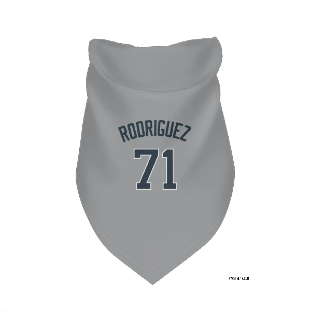 New York Yankees Elmer Rodriguez Gray Pet Bandana for Dog & Cat