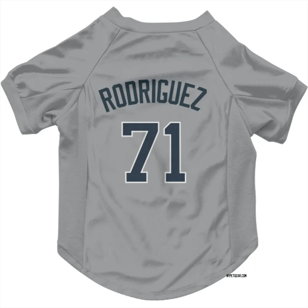 New York Yankees Elmer Rodriguez Gray Pet Jersey for Dog & Cat