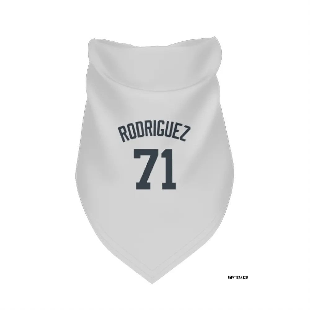 New York Yankees Elmer Rodriguez White Pet Bandana for Dog & Cat