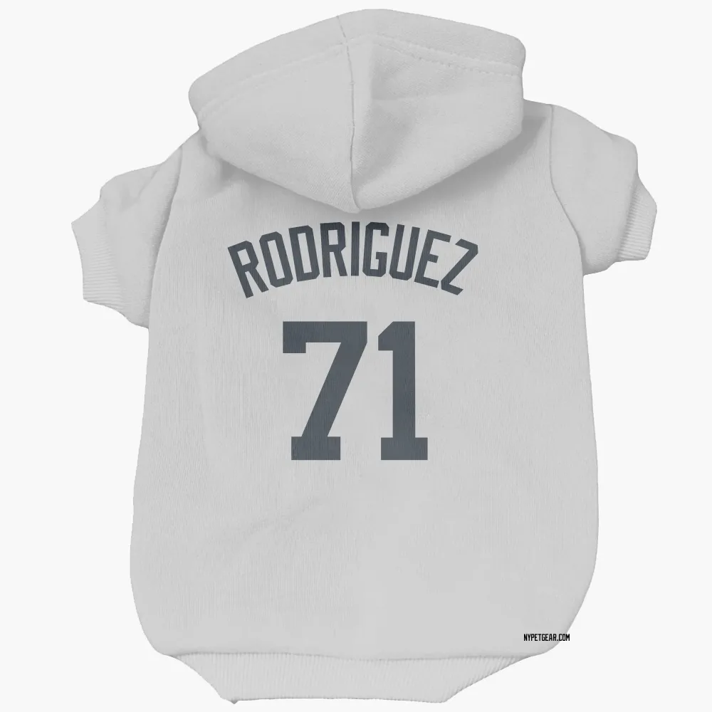 New York Yankees Elmer Rodriguez White Pet Hoodie for Dog & Cat