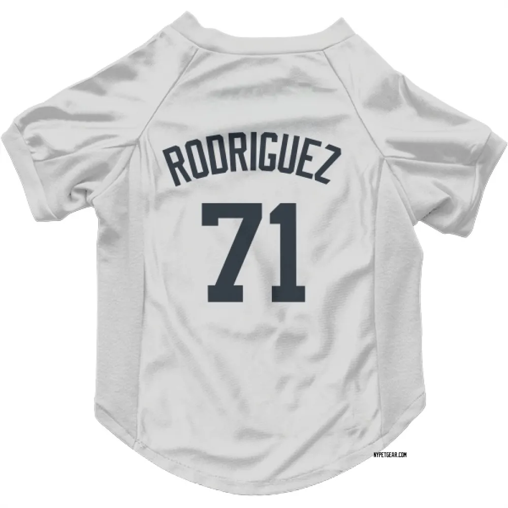 New York Yankees Elmer Rodriguez White Pet Jersey for Dog & Cat