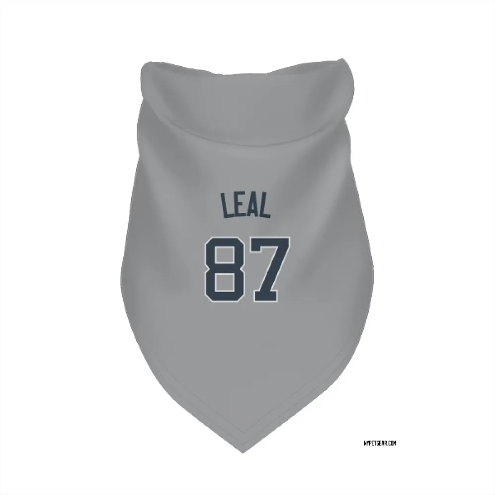 New York Yankees Erick Leal Gray Pet Bandana for Dog & Cat