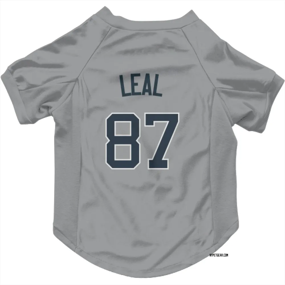New York Yankees Erick Leal Gray Pet Jersey for Dog & Cat