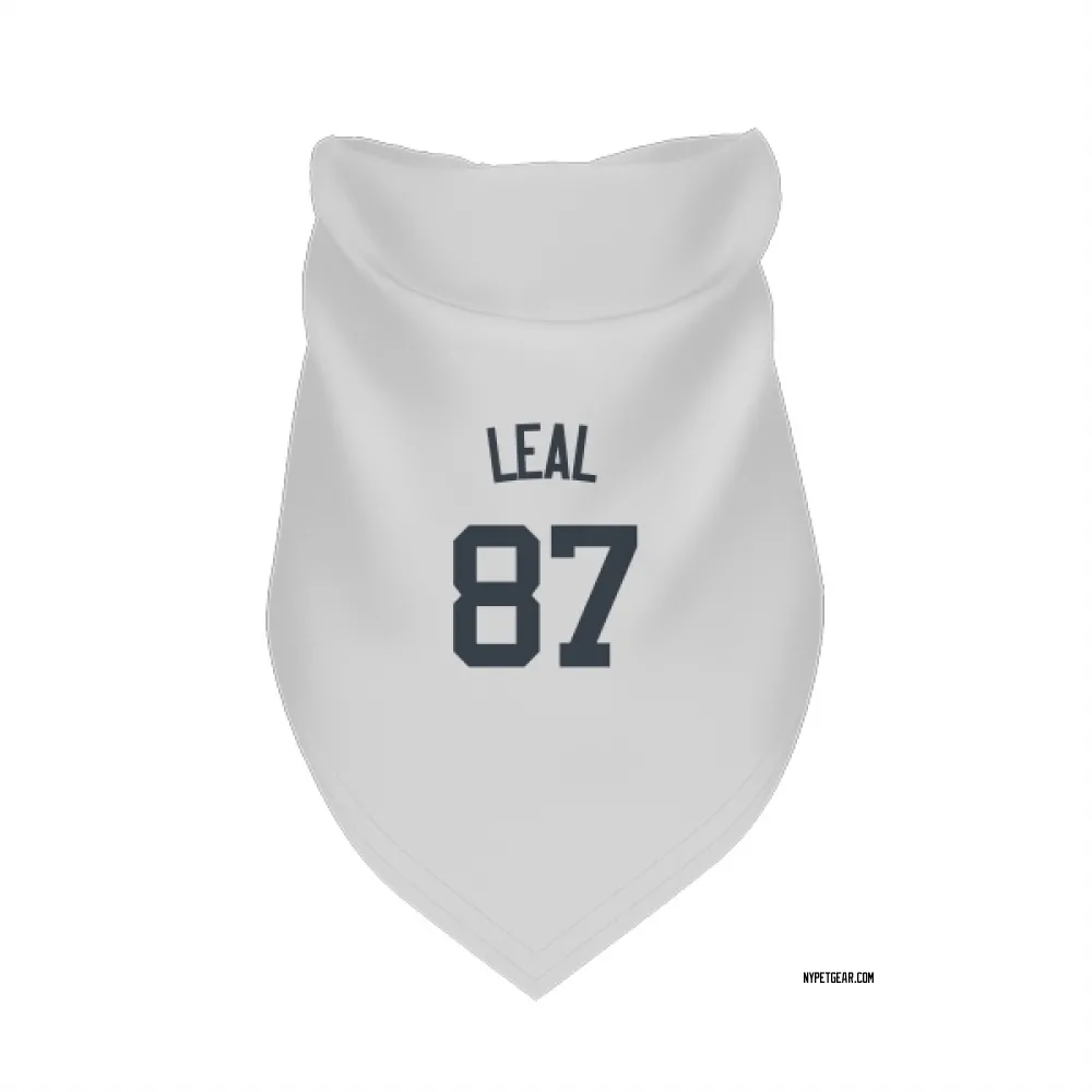 New York Yankees Erick Leal White Pet Bandana for Dog & Cat
