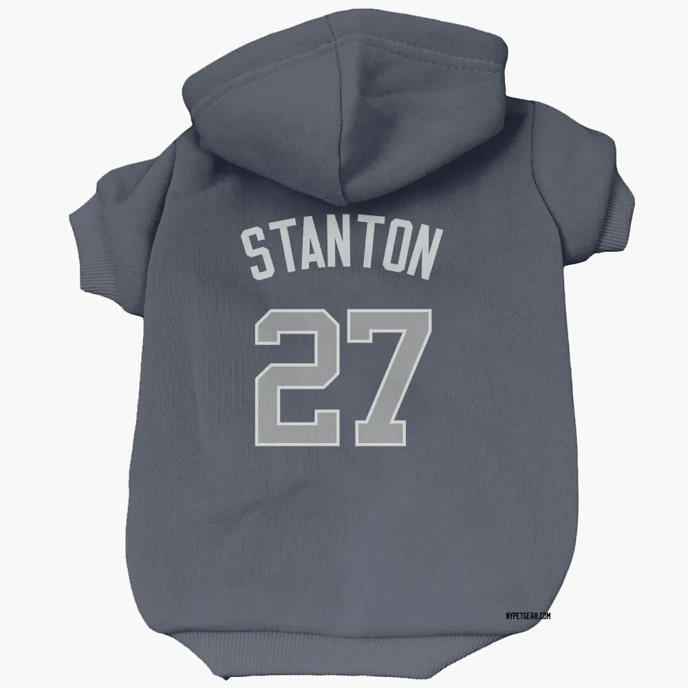 New York Yankees Giancarlo Stanton Navy Pet Hoodie for Dog & Cat