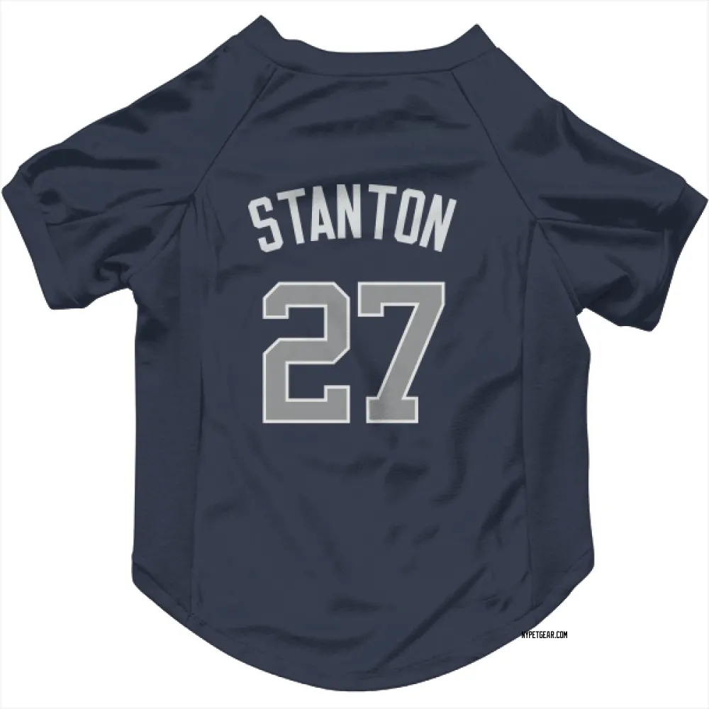 New York Yankees Giancarlo Stanton Navy Pet Jersey for Dog & Cat