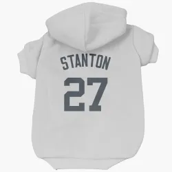 New York Yankees Giancarlo Stanton White Pet Hoodie for Dog & Cat