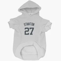 New York Yankees Giancarlo Stanton White Pet Hoodie for Dog & Cat